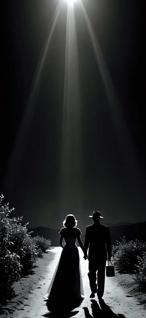 Moonlit Couple Silhouette - Related OpersCraft wallpaper