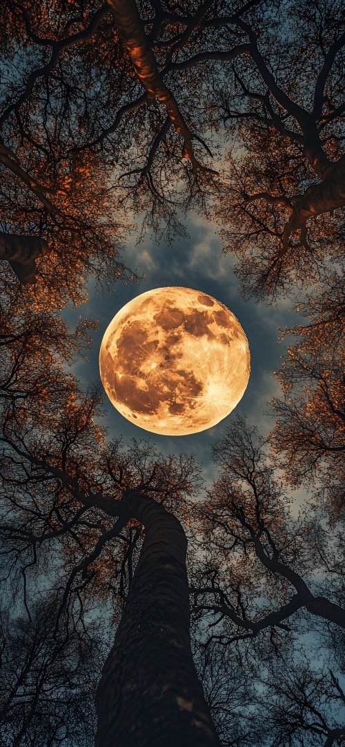 Moonlit Forest Canopy