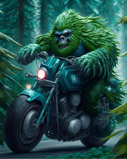Mossy Bigfoot Motorcycle Ride