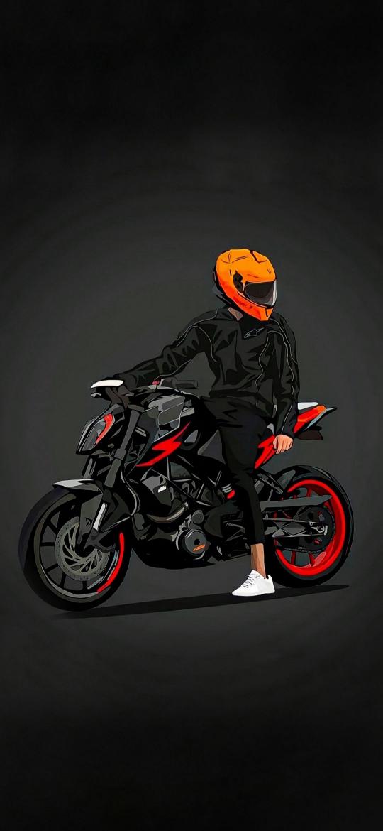 Motorcycle Rider Illustration - Related OpersCraft wallpaper