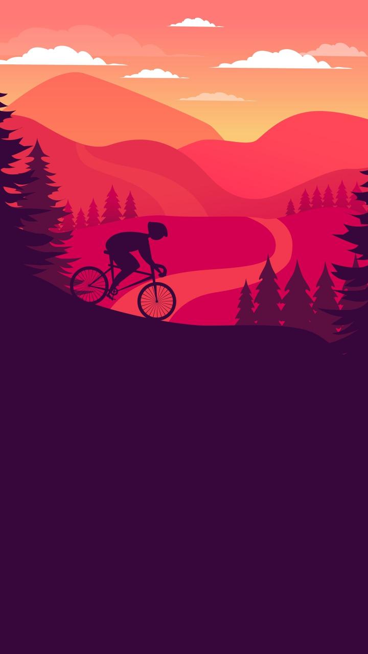 Mountain Bike Sunset Ride - Related Desktop & Laptop wallpaper