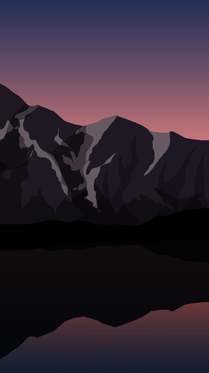Mountain Dusk Silhouette - Related OpersCraft wallpaper