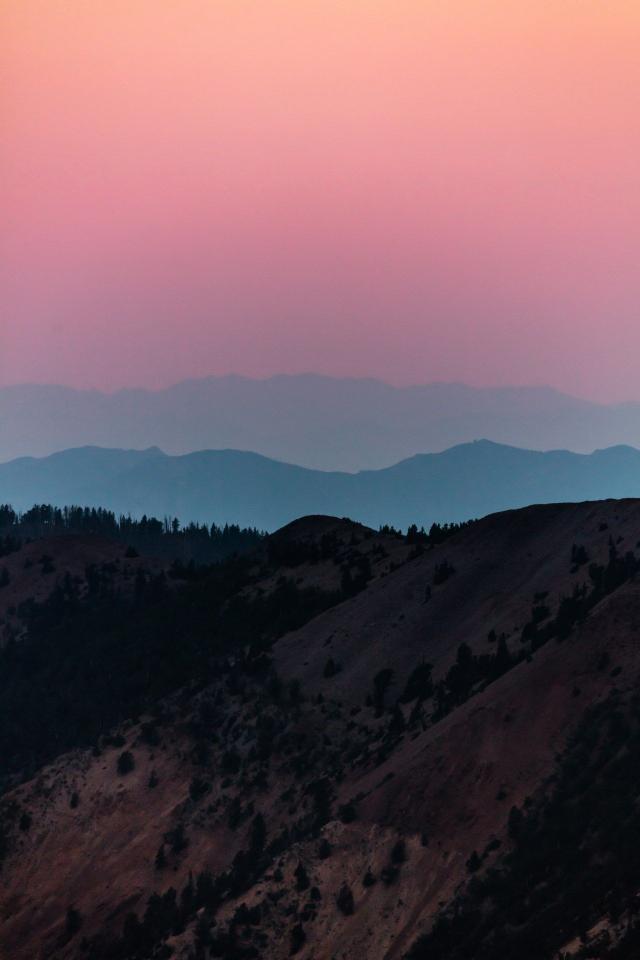 Mountain Range Sunset Hues - random Wallpaper