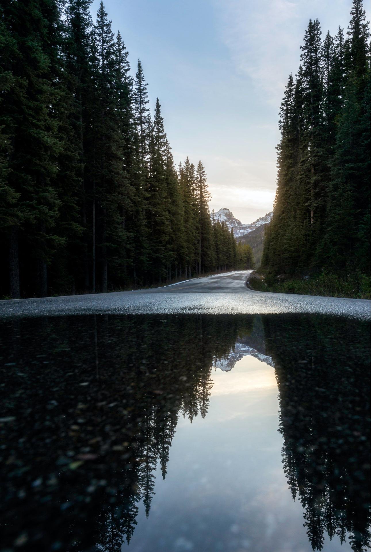 Mountain Road Reflection - Related OpersCraft wallpaper