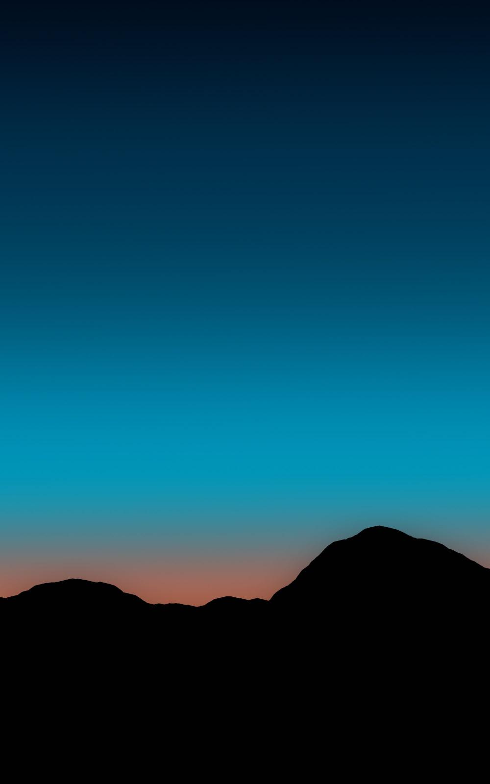 Mountain Silhouette Dusk - Related OpersCraft wallpaper