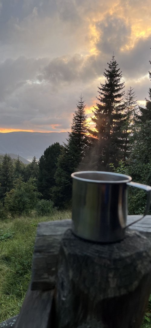 Mug in Mountain Sunrise