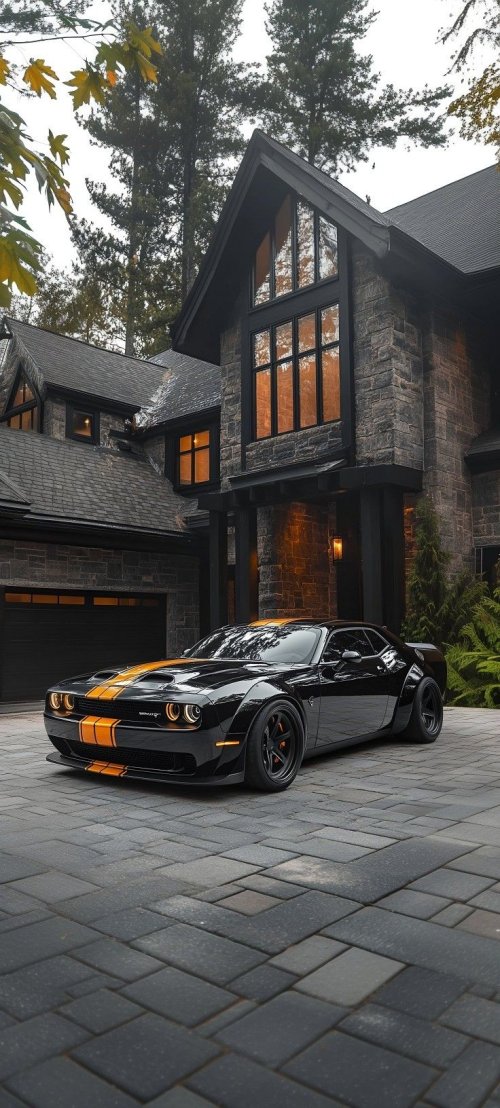 Muscle Car Mansion Driveway - Related OpersCraft wallpaper