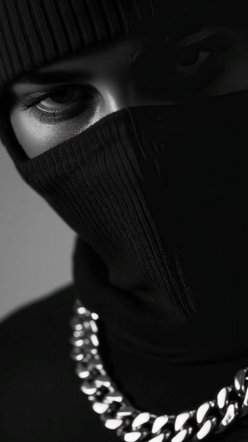 Mysterious Gaze Black and White - Related OpersCraft wallpaper