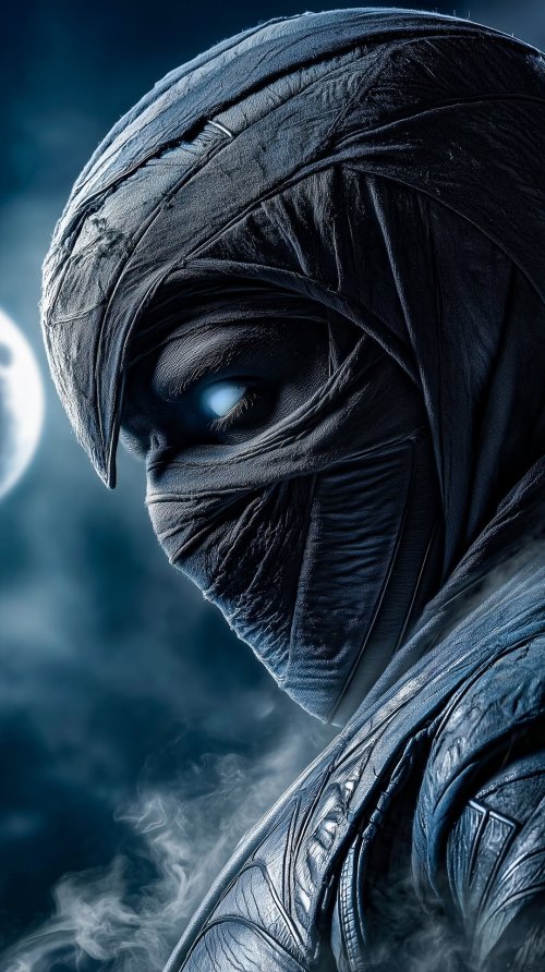 Mysterious Moon Knight Portrait