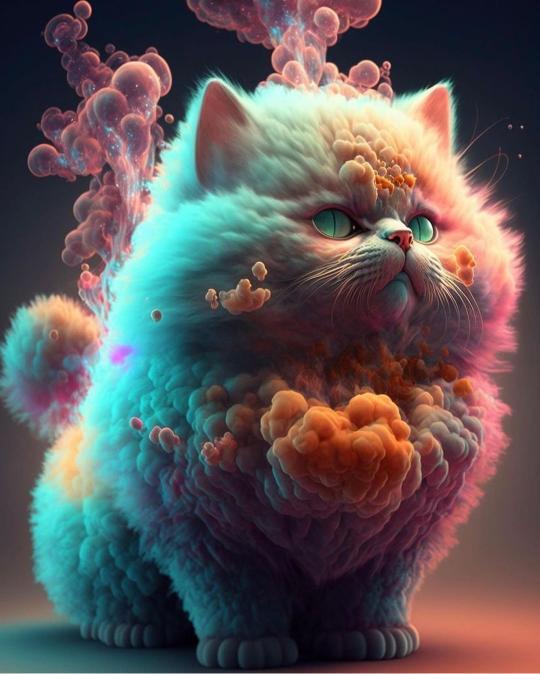 Mystical Fluffy Cat - Related OpersCraft wallpaper