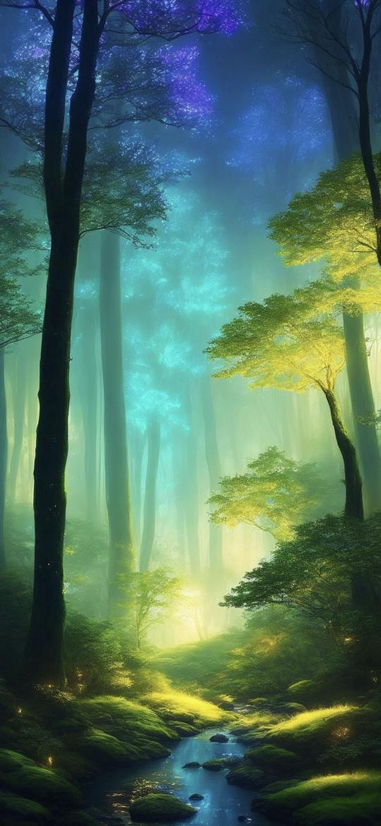 Mystical Forest Stream - Related OpersCraft wallpaper