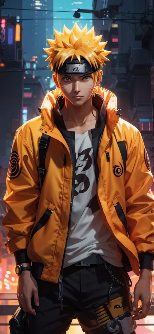 Naruto in Cyberpunk City - Related OpersCraft wallpaper