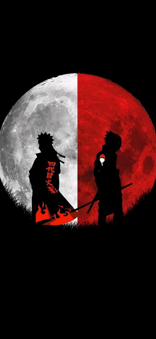 Naruto Moon Silhouette