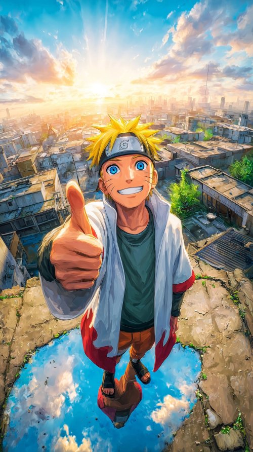 Naruto Thumbs Up - ghetto Wallpaper
