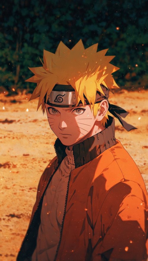 Naruto Uzumaki Intense Gaze