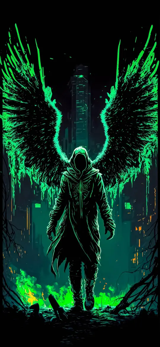 Neon Angel of the City - Related OpersCraft wallpaper