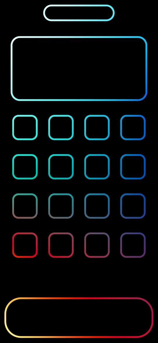 Neon App Grid - Related OpersCraft wallpaper