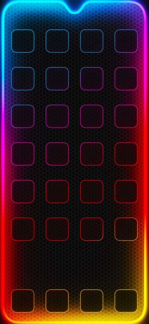 Neon App Grid - Related OpersCraft wallpaper