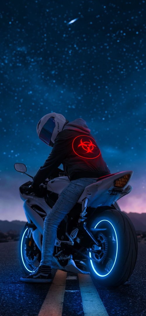 Neon Biohazard Rider - Related OpersCraft wallpaper