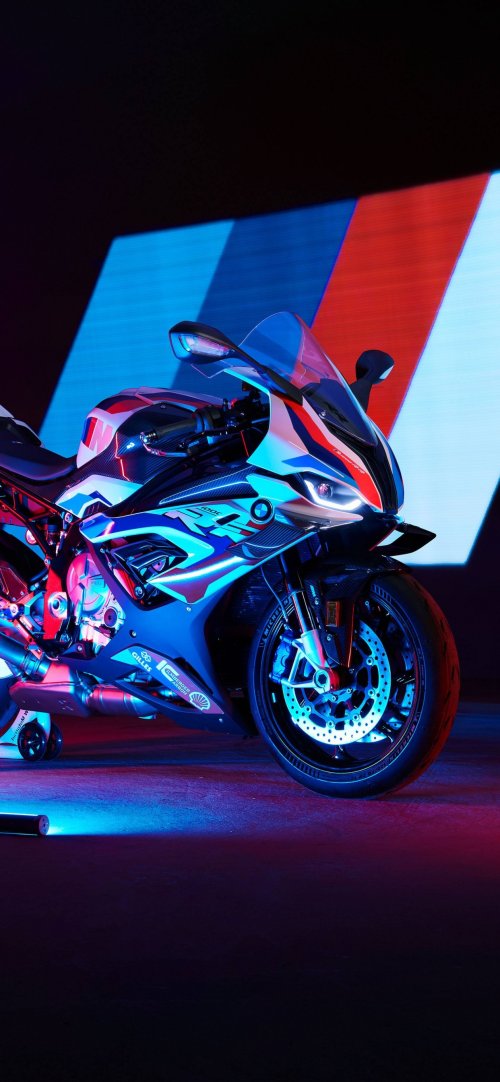 Neon BMW Motorcycle