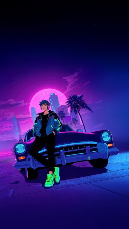 Neon City Retro Vibe - Related OpersCraft wallpaper