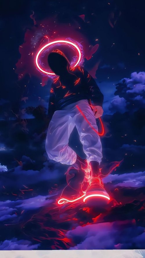 Neon Cyberpunk Figure - Related OpersCraft wallpaper