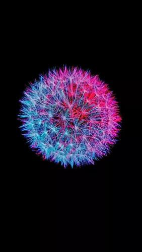 Neon Dandelion Burst - Related OpersCraft wallpaper