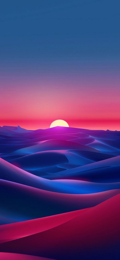 Neon Desert Sunset