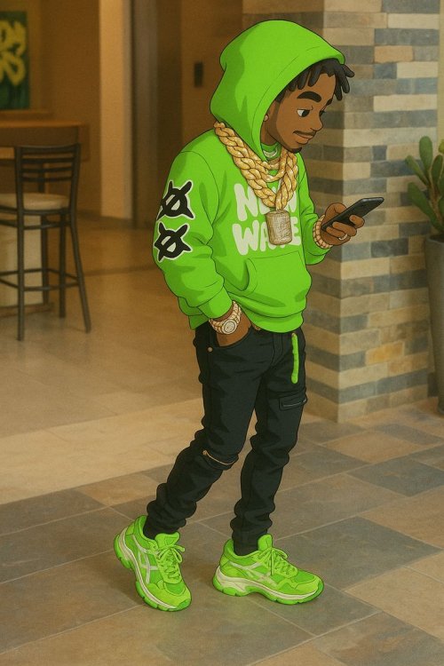 Neon Drip Character - streetwear Wallpaper