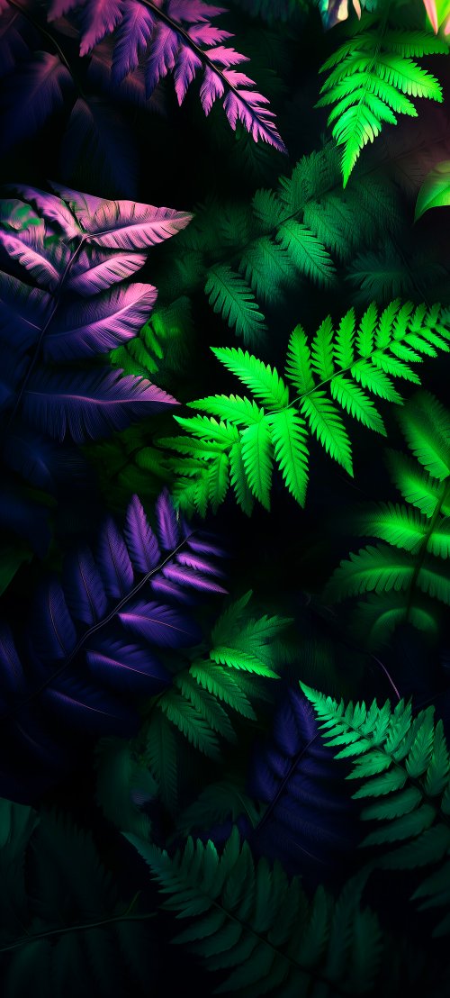 Neon Fern Fantasy - Related OpersCraft wallpaper