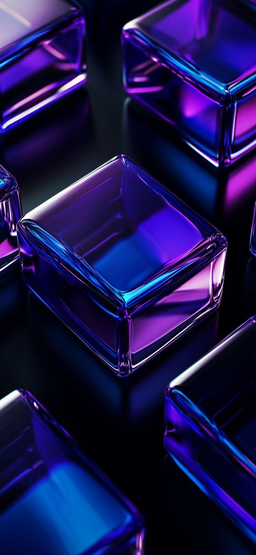 Neon Glass Cubes - Related OpersCraft wallpaper