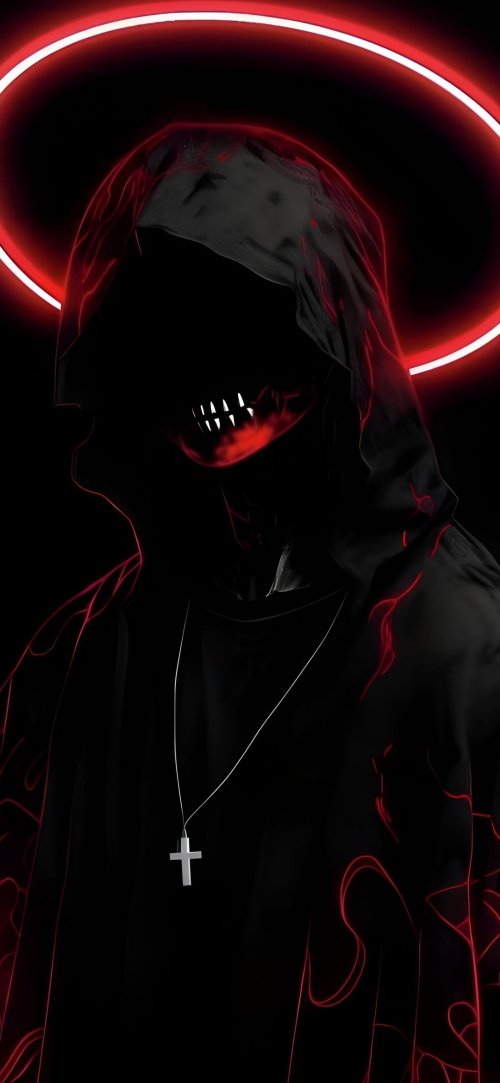 Neon Grim Reaper Halo