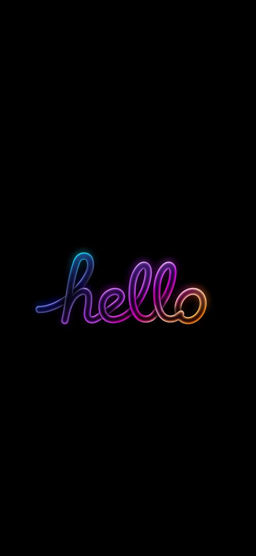 Neon Hello Gradient - Related OpersCraft wallpaper