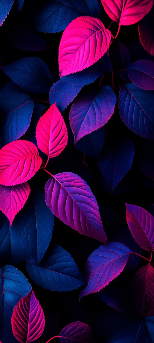 Neon Leaves Abstract - Related StockWalls wallpaper
