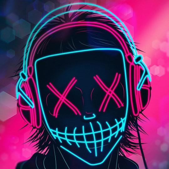 Neon Masked DJ - Related StockWalls wallpaper