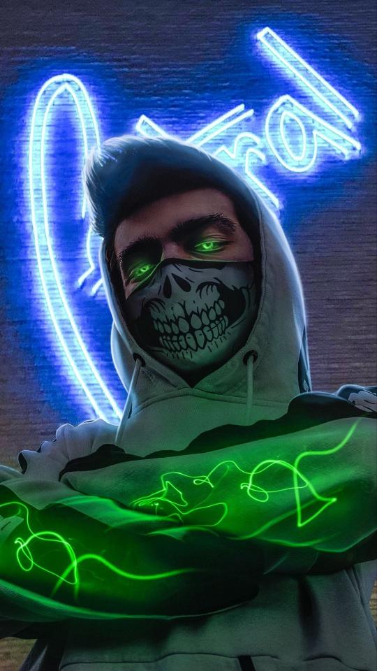 Neon Masked Vigilante - Related OpersCraft wallpaper