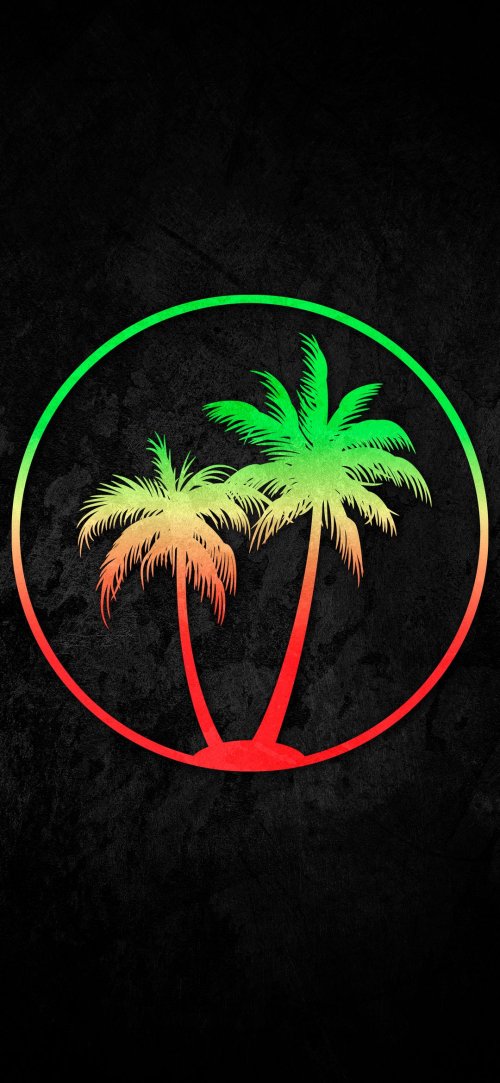 Neon Palm Trees