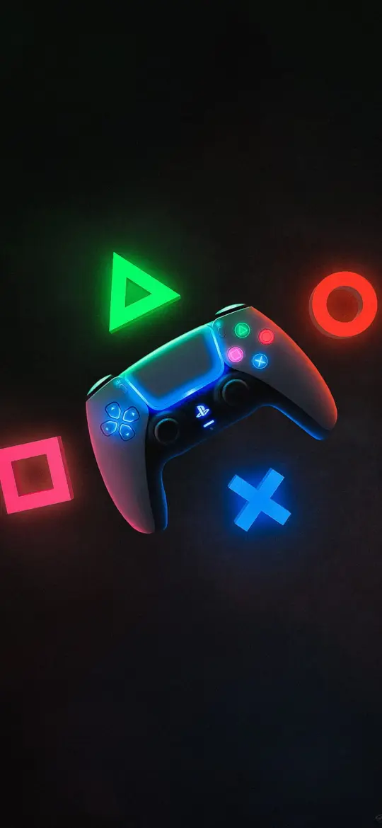 Neon PlayStation Controller - Related OpersCraft wallpaper