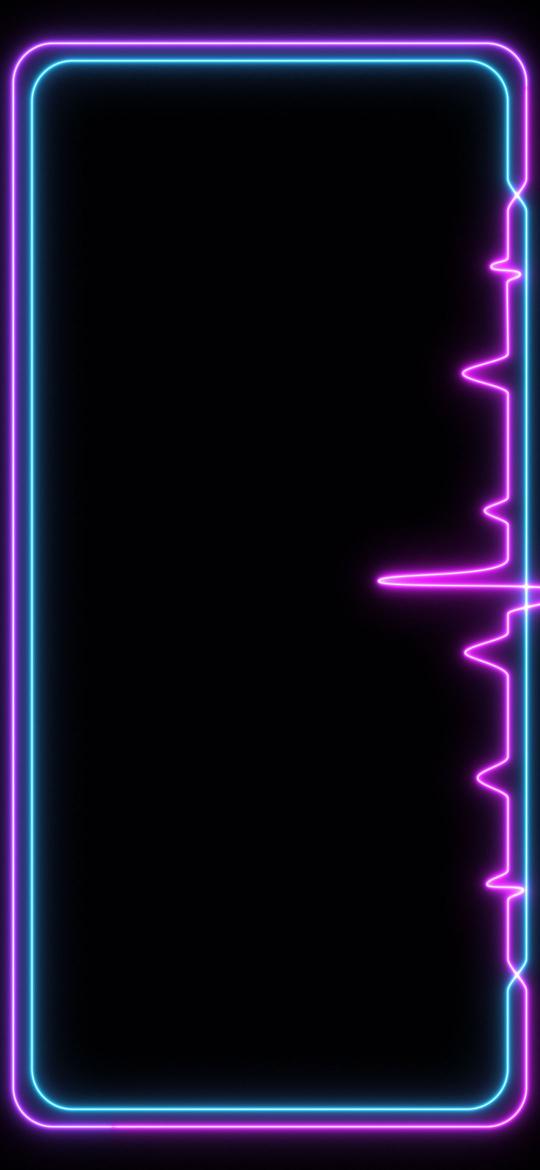 Neon Pulse Border - Related StockWalls wallpaper