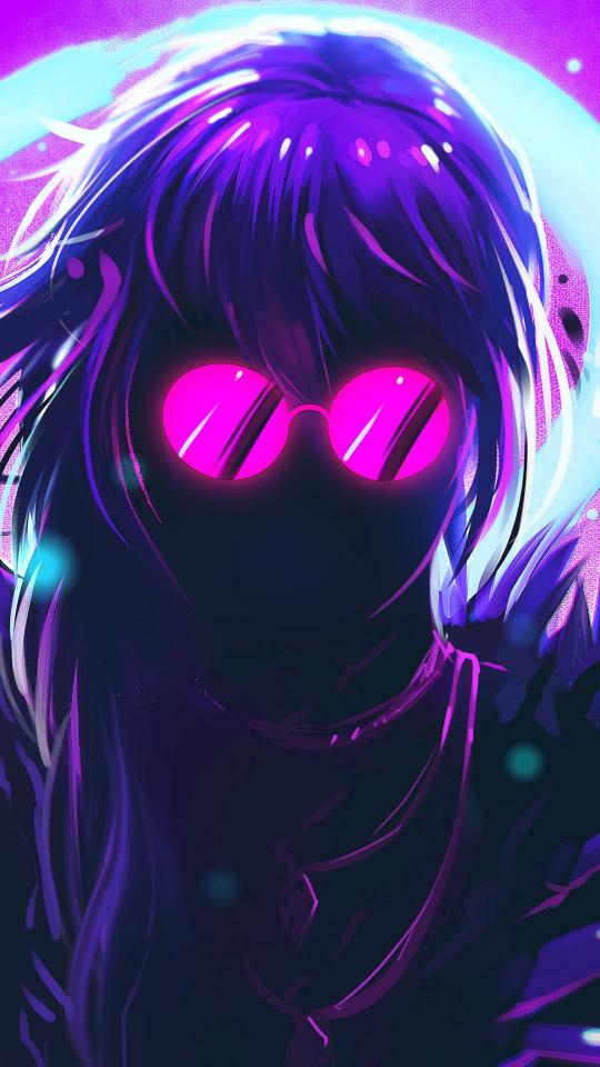 Neon Shades Anime Girl - Related OpersCraft wallpaper