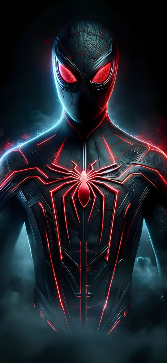 Neon Spider-Man Suit - Related OpersCraft wallpaper