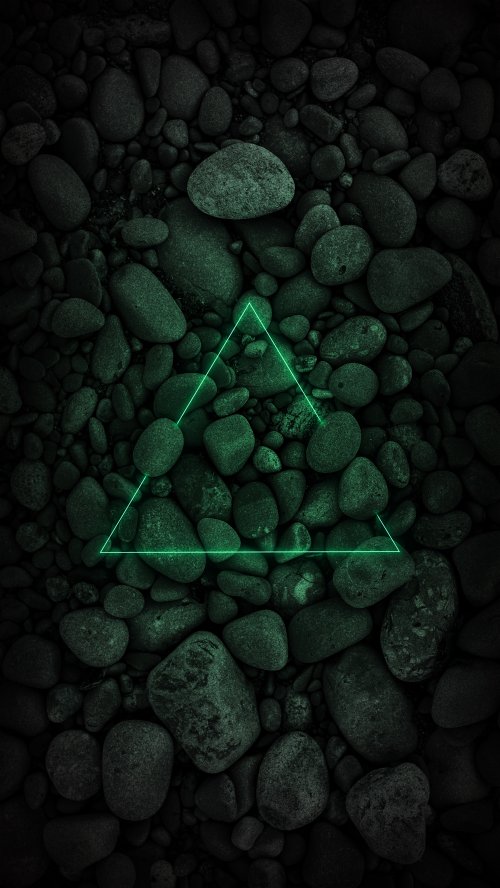 Neon Triangle Rocks - Related StockWalls wallpaper