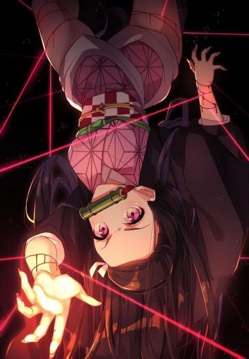 Nezuko's Crimson Gaze - Related OpersCraft wallpaper