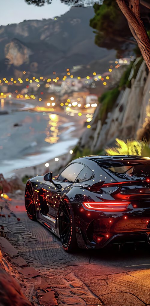 Night Drive Coastal View - Related OpersCraft wallpaper