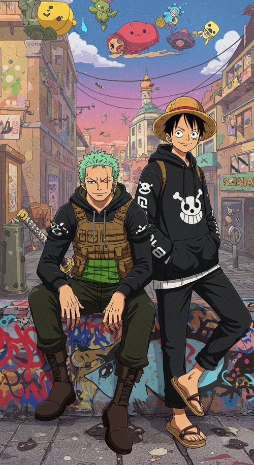 One Piece Urban Adventure - one piece Wallpaper