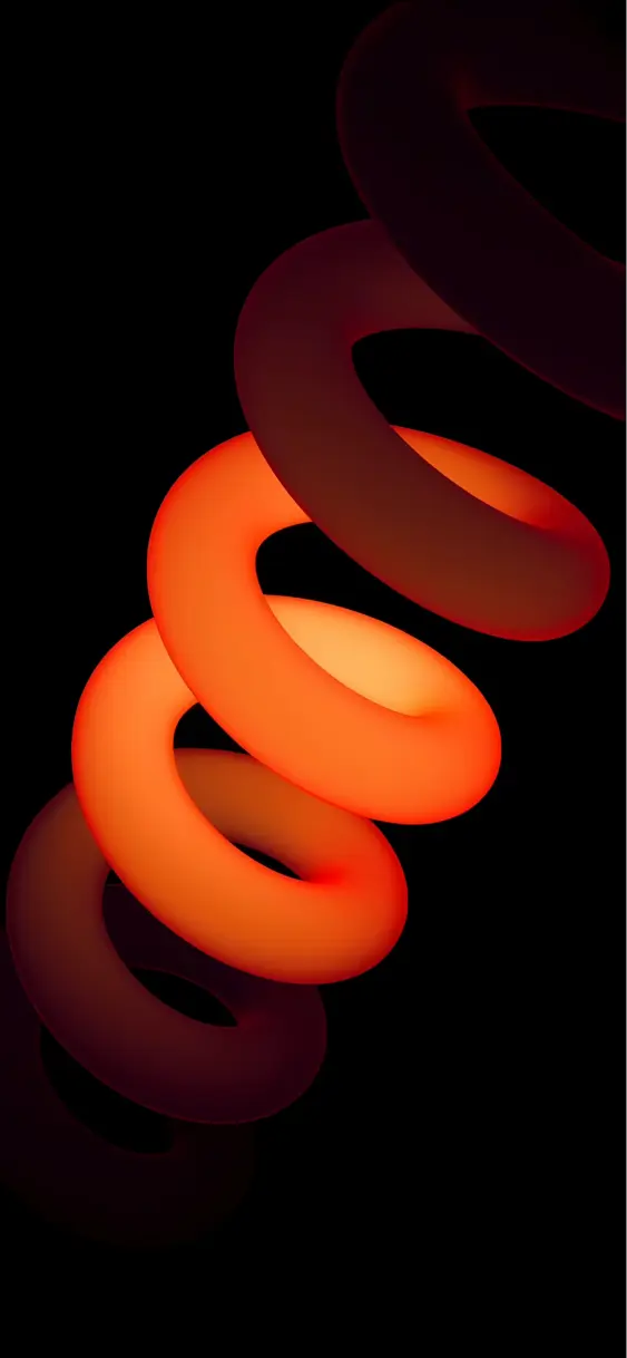 Orange Abstract Helix - Related Darkify wallpaper