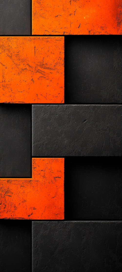 Orange and Black Blocks - Related Darkify wallpaper