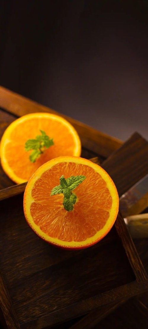 Orange Mint Still Life - Related StockWalls wallpaper