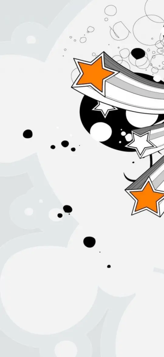 Orange Starry Burst - Related Darkify wallpaper