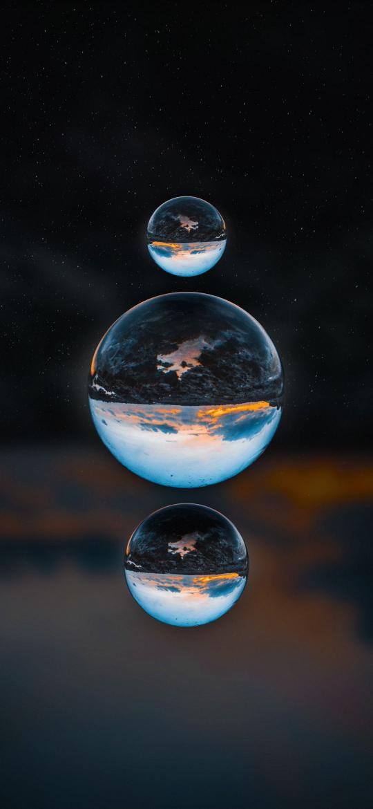 Orbital Sunset Reflection - Related StockWalls wallpaper